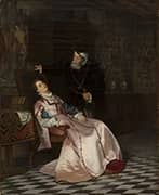 Gustav Vasa Finds His Consort Catherine Stenbock Sleeping 1868 By Hugo Salmson