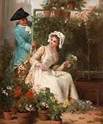The Flower Girl By Hugo Salmson