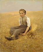 The Little Gleaner By Hugo Salmson