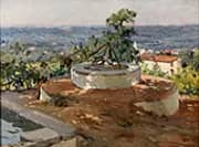 A Countryside Landscape with Figures II By Carlos Reis