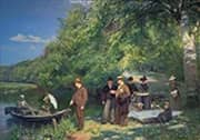 A Forest Walk By The Odense River 1897 By Hans Andersen Brendekilde