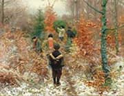 Christmas Tree Felling 1885 By Hans Andersen Brendekilde