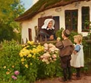 Neighbors By Hans Andersen Brendekilde