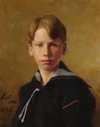 Portrait of the Artist's Nephew Nils By Hans Andersen Brendekilde