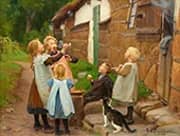 Soap Bubbles By Hans Andersen Brendekilde