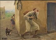 The Wandering Jew By Hans Andersen Brendekilde