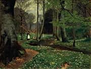 The Woodland Path By Hans Andersen Brendekilde