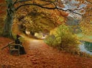 Wooded Path in Autumn 1902 By Hans Andersen Brendekilde