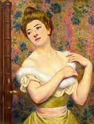 At the Dressing Table c1892 By Federico Zandomeneghi
