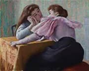 Conversation at the Table 1890 By Federico Zandomeneghi