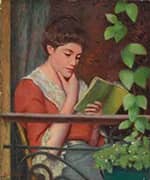 Reading on the Balcony By Federico Zandomeneghi