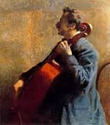The Cellist 1879 By Federico Zandomeneghi