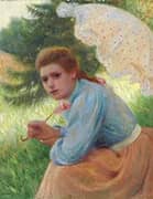 The Polka Dot Umbrella By Federico Zandomeneghi