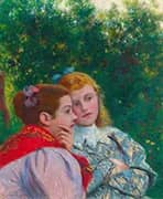 The Two Sisters 1895 By Federico Zandomeneghi