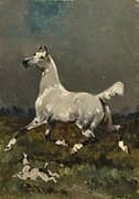 Horse at Its Liberty By Rene Princeteau