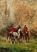 Huntsmen By Rene Princeteau