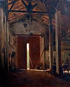Interior of the Barn of the Pontus Farm By Rene Princeteau