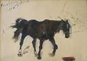 Study of a Horse By Rene Princeteau