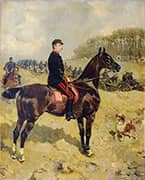 The Major Jules Tardiveau During an Inspection By Rene Princeteau