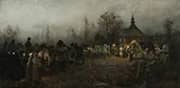 Wedding in the Evening 1882 By Antoni Piotrowski