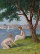 Bathers at Saint Tropez By Maximilien Luce