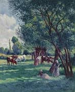Bessy sur Cure Peasants Looking for The Cows 1906 By Maximilien Luce