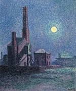 Factory in The Moonlight 1898 By Maximilien Luce