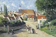 Guernes Village Street By Maximilien Luce