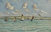 Honfleur Sailers and Tug Boats 1929 By Maximilien Luce