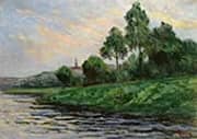 Landscape near Mantes By Maximilien Luce