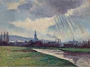 Landscape of the Riverbanks 1896 By Maximilien Luce