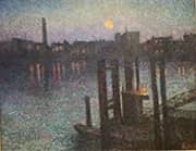 Port of London Night By Maximilien Luce