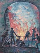 Steelworks 1895 By Maximilien Luce