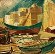 Ships in the Port of Tarragona 1932 By Alma del Banco