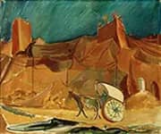 Spanish Lanscape with Carriage 1930 By Alma del Banco