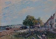 Saint Mammes Morning 1884 By Alfred Sisley