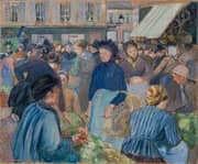 The Market at Gisors 1889 By Camille Pissarro