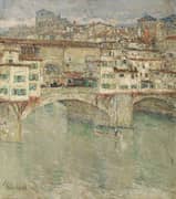 Ponte Vecchio 1897 By Childe Hassam