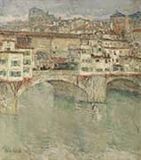 Ponte Vecchio 1897 By Childe Hassam