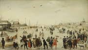 Winter Scene on a Frozen Canal 1620 By Hendrick Avercamp