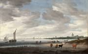 View of the River Lek and the Town of Vianen 1668 By Jacob van Ruisdael
