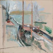 Harbor Scene 1900 By John Henry Twachtman