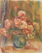 Vase of Roses By Pierre Auguste Renoir