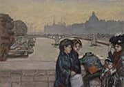 The Pont du Carrousel in Paris c1903 By Pierre Bonnard
