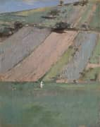 A Hillside Giverny 1887 By Theodore Robinson