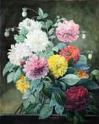A Bouquet Of Flowers By Pierre-Joseph Redoute