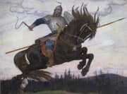 A Bogatyr By Viktor Vasnetsov