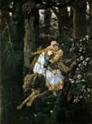 Ivan Tsarevich Riding the Gray Wolf By Viktor Vasnetsov