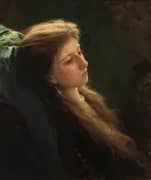 Girl with a Tress By Ivan Kramskoy