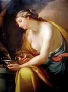 Hebe Giving Drink to the Eagle of Jupiter By Gavin Hamilton